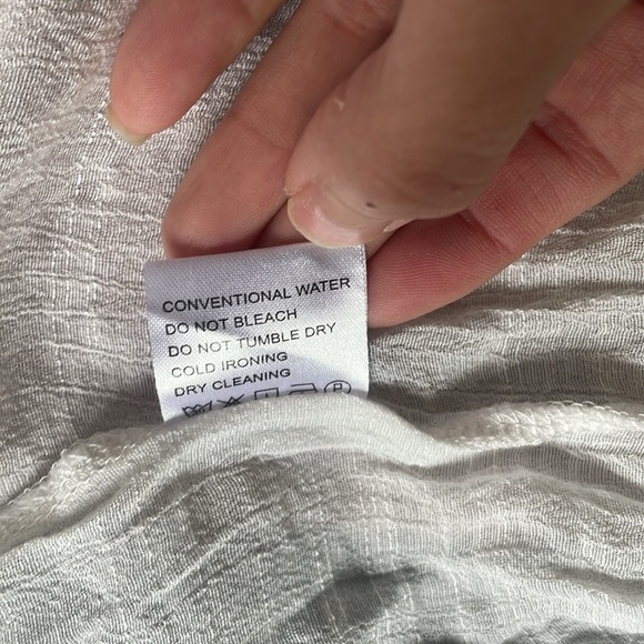 Zoye Chen White Gauzy Button-Up Flowy Swim Coverup - Picture 16 of 16